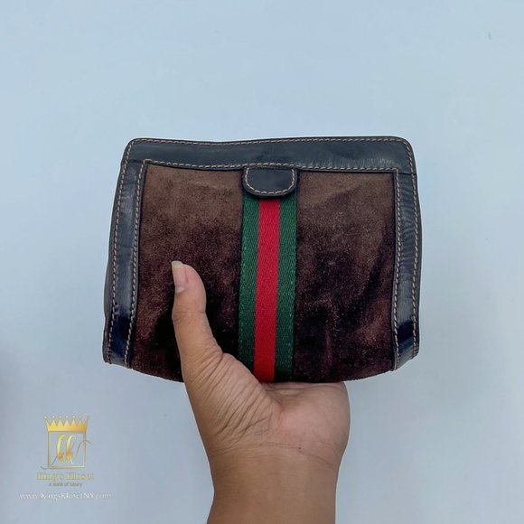 GUCCI POUCH VINTAGE SHERRY LINE - Picture 1 of 6